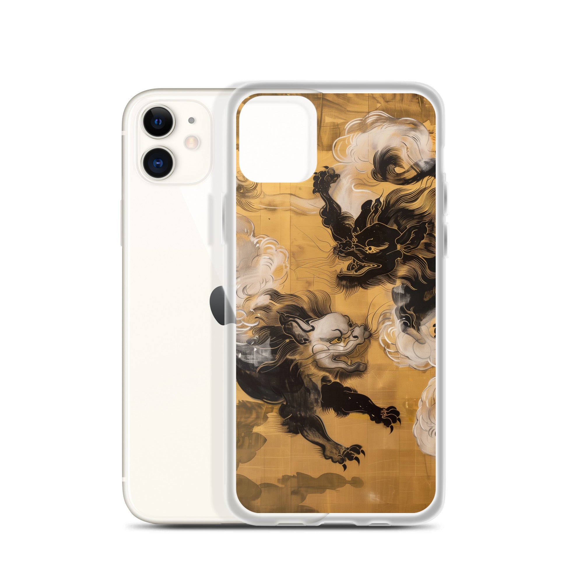 "Two lion-like creatures." Clear Case for iPhone®