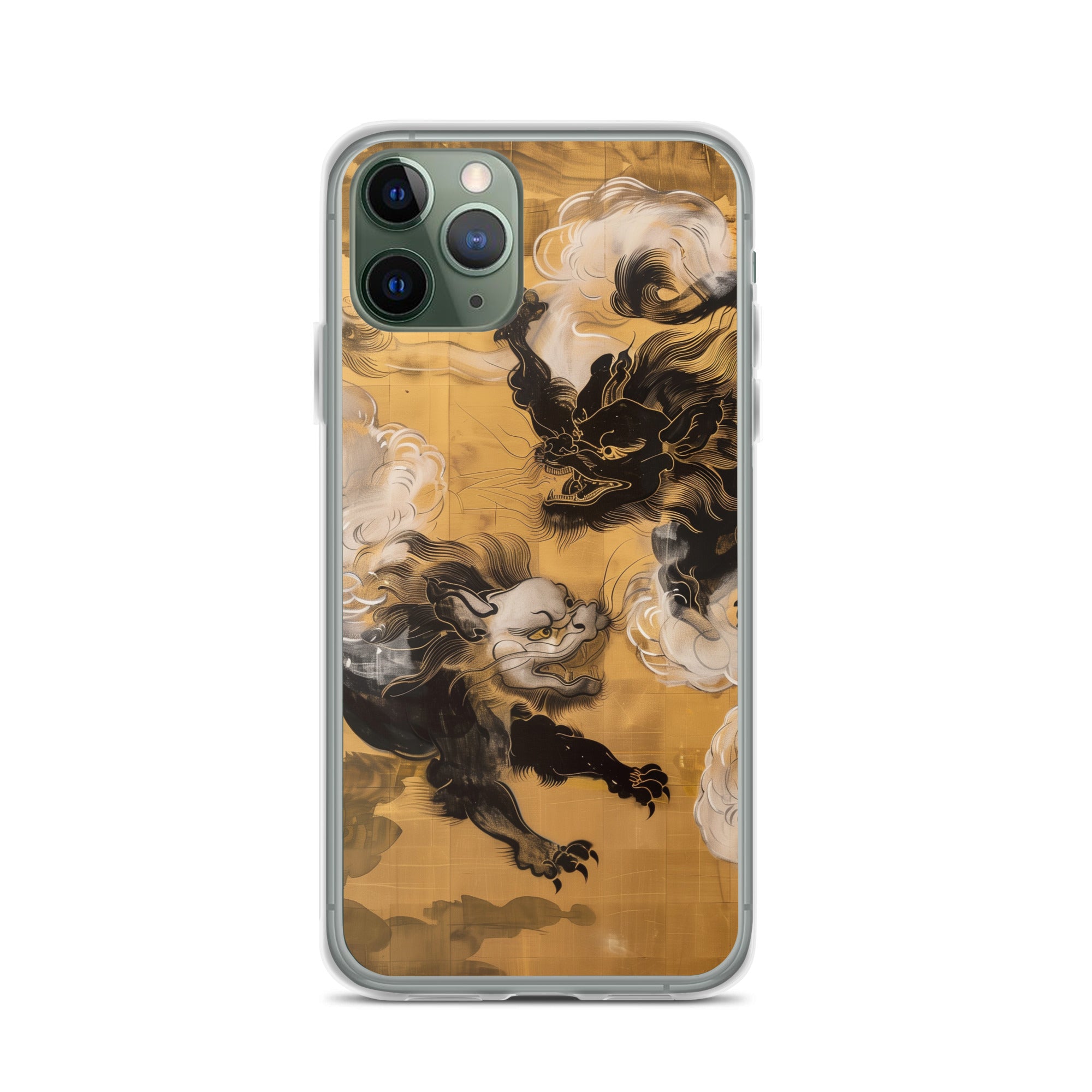 "Two lion-like creatures." Clear Case for iPhone®