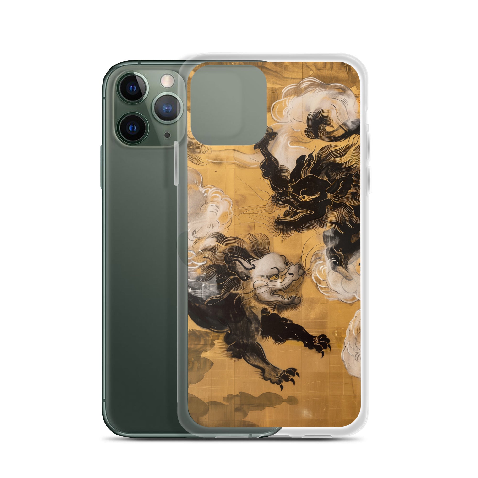 "Two lion-like creatures." Clear Case for iPhone®