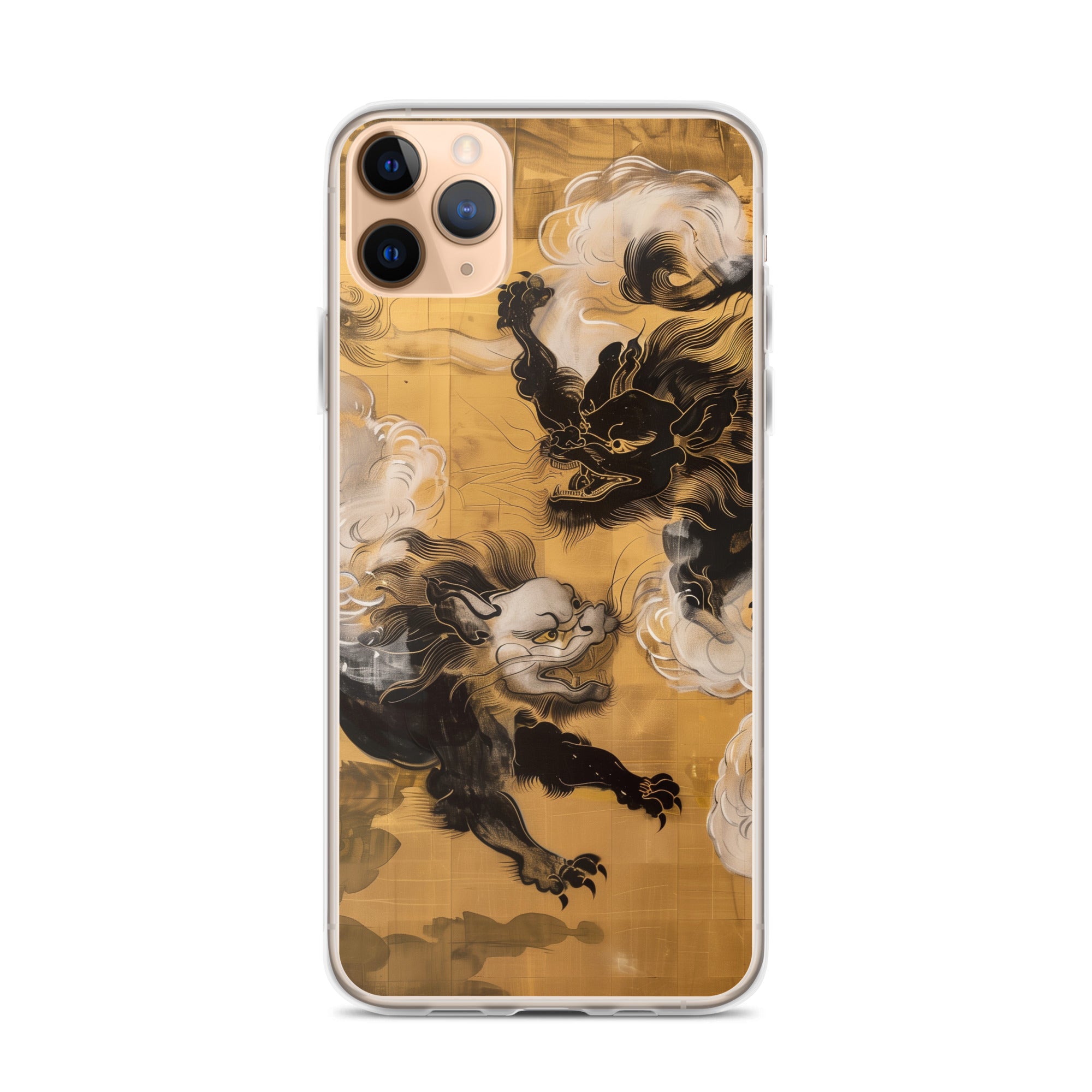 "Two lion-like creatures." Clear Case for iPhone®