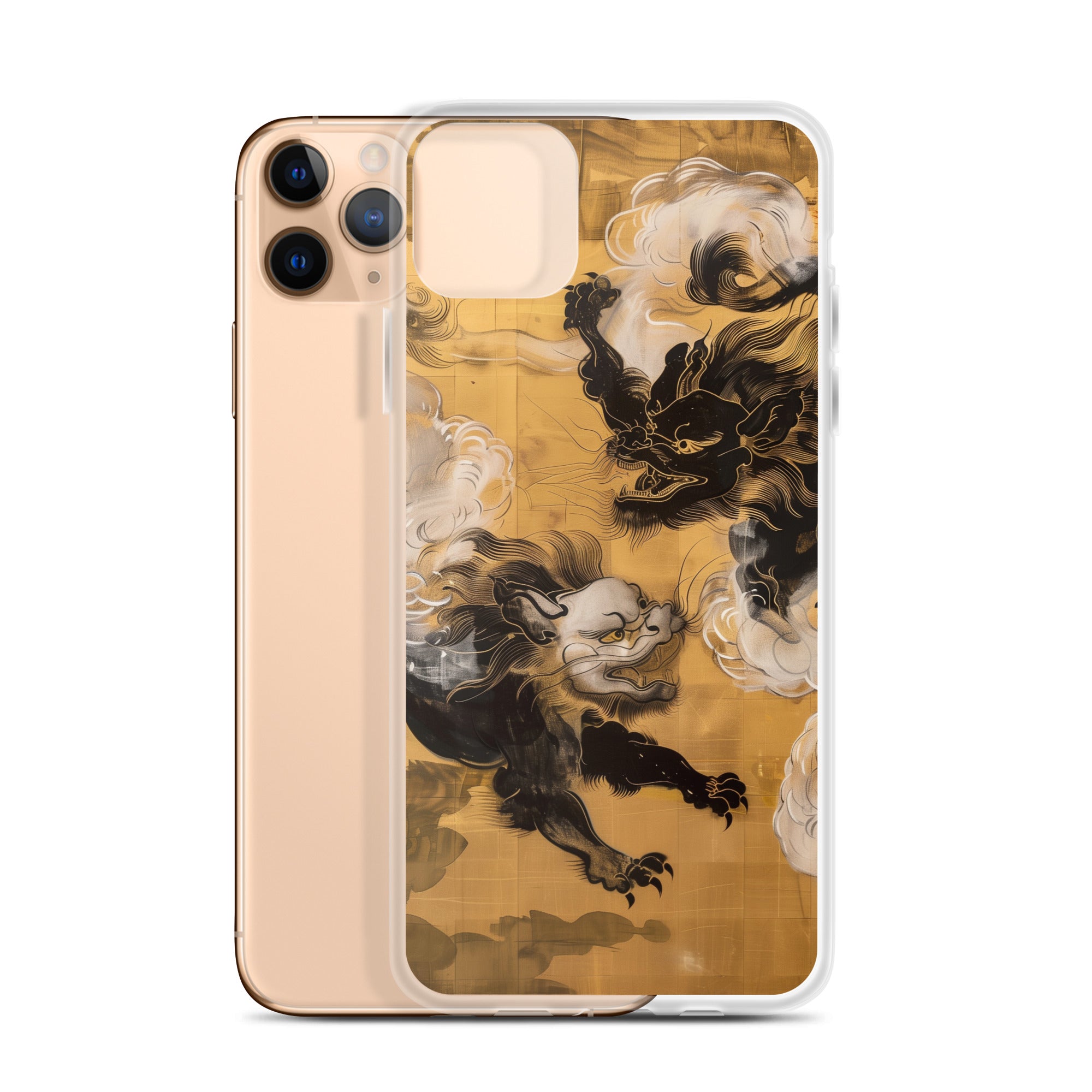 "Two lion-like creatures." Clear Case for iPhone®