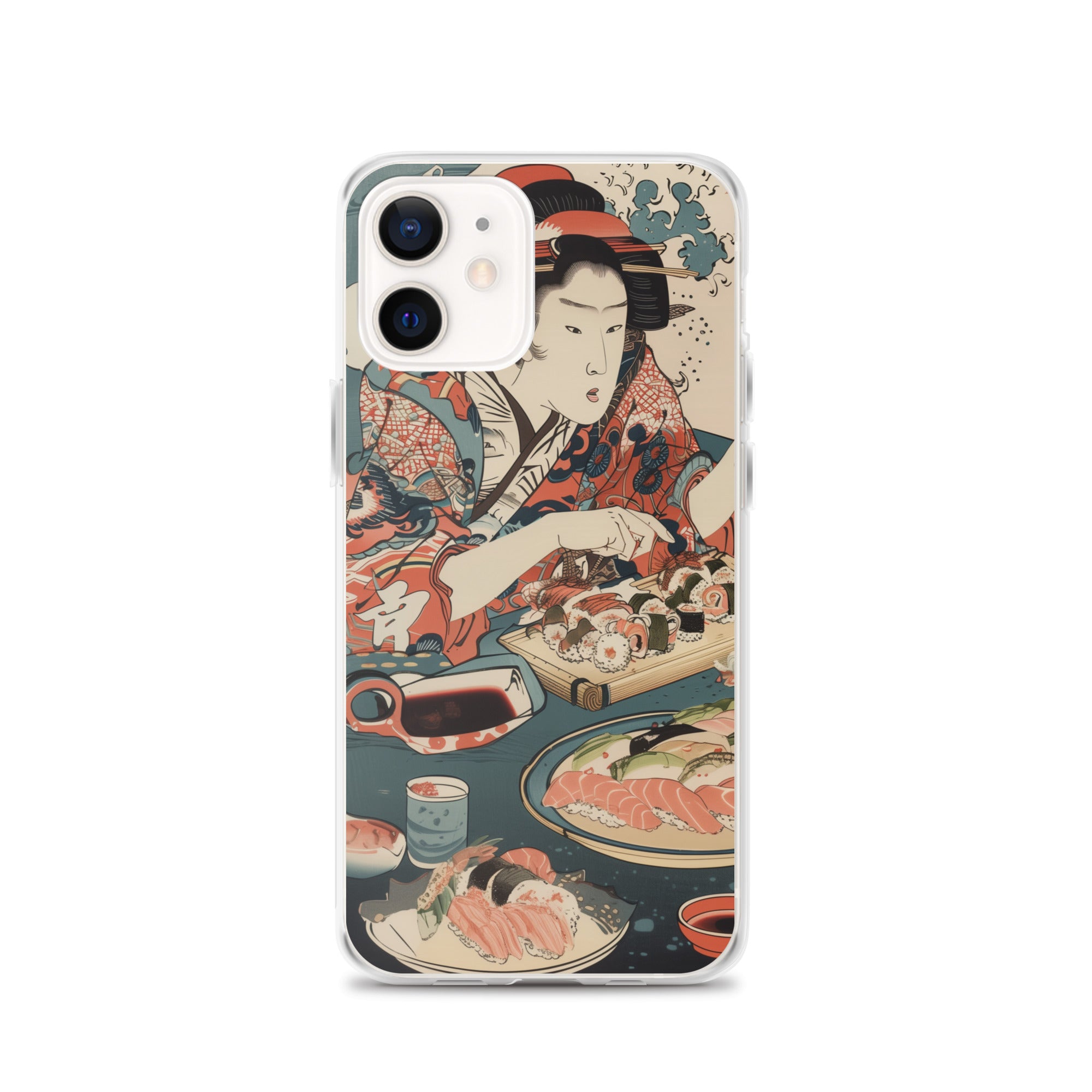 "ukiyo-e. eating sushi." Clear Case for iPhone®