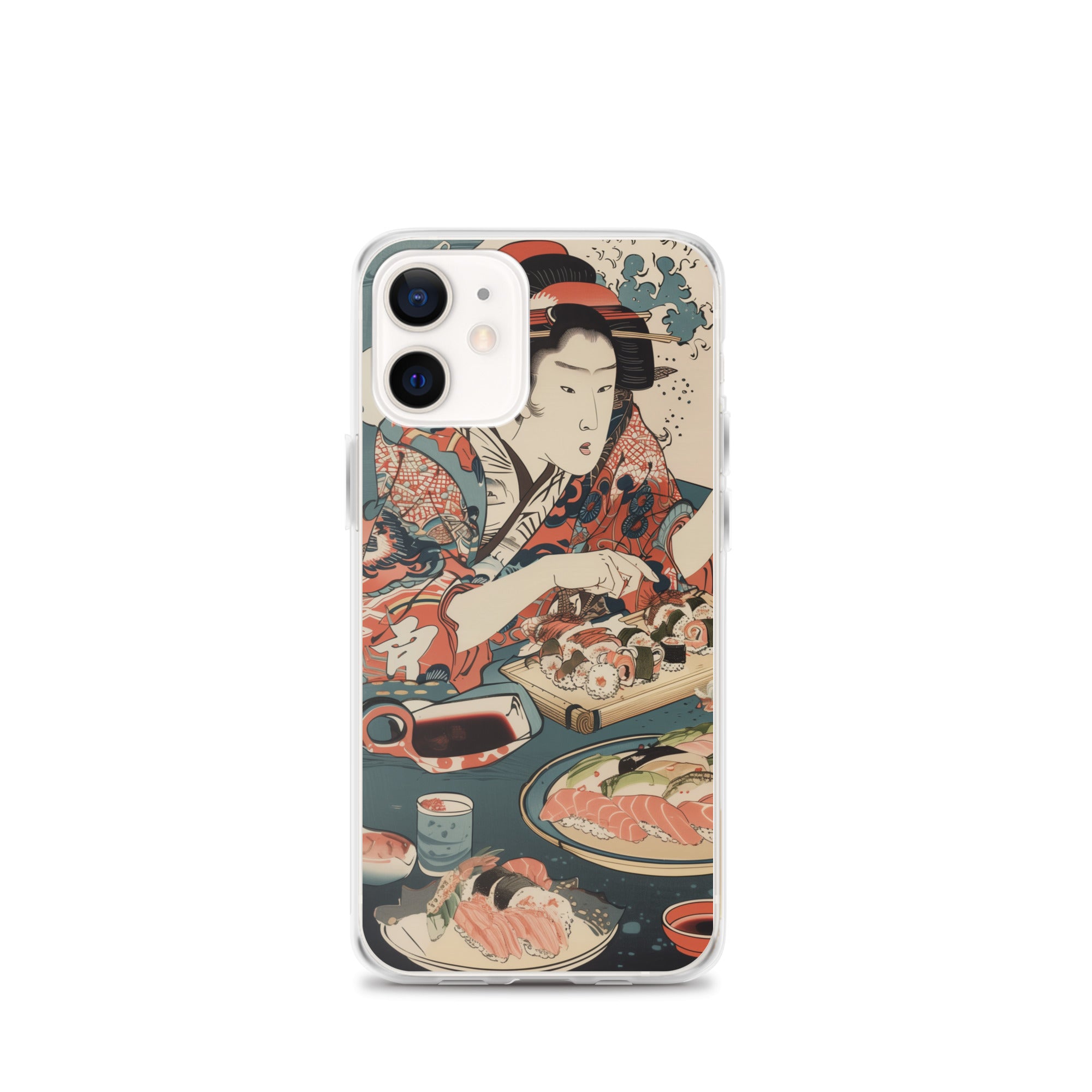 "ukiyo-e. eating sushi." Clear Case for iPhone®