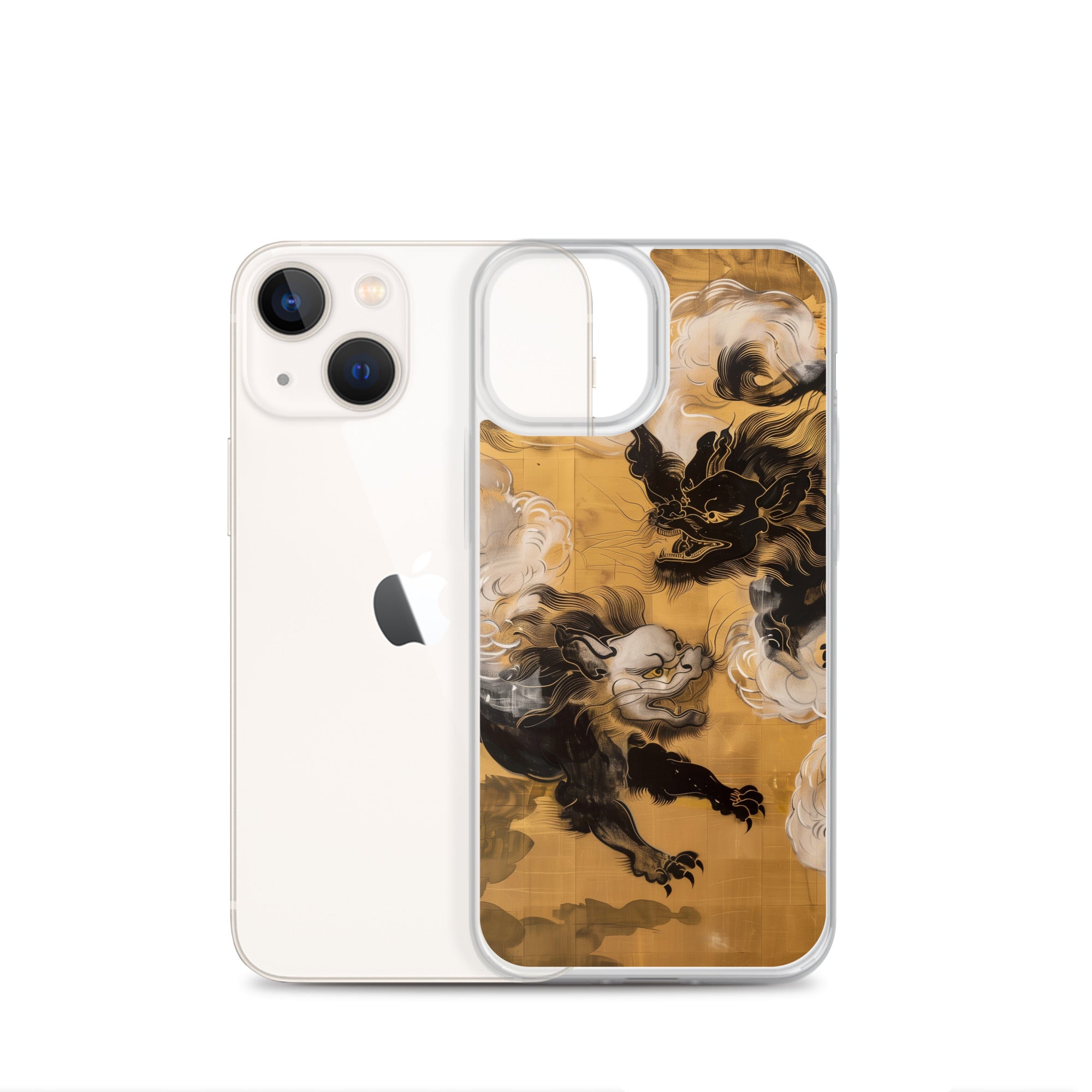 "Two lion-like creatures." Clear Case for iPhone®
