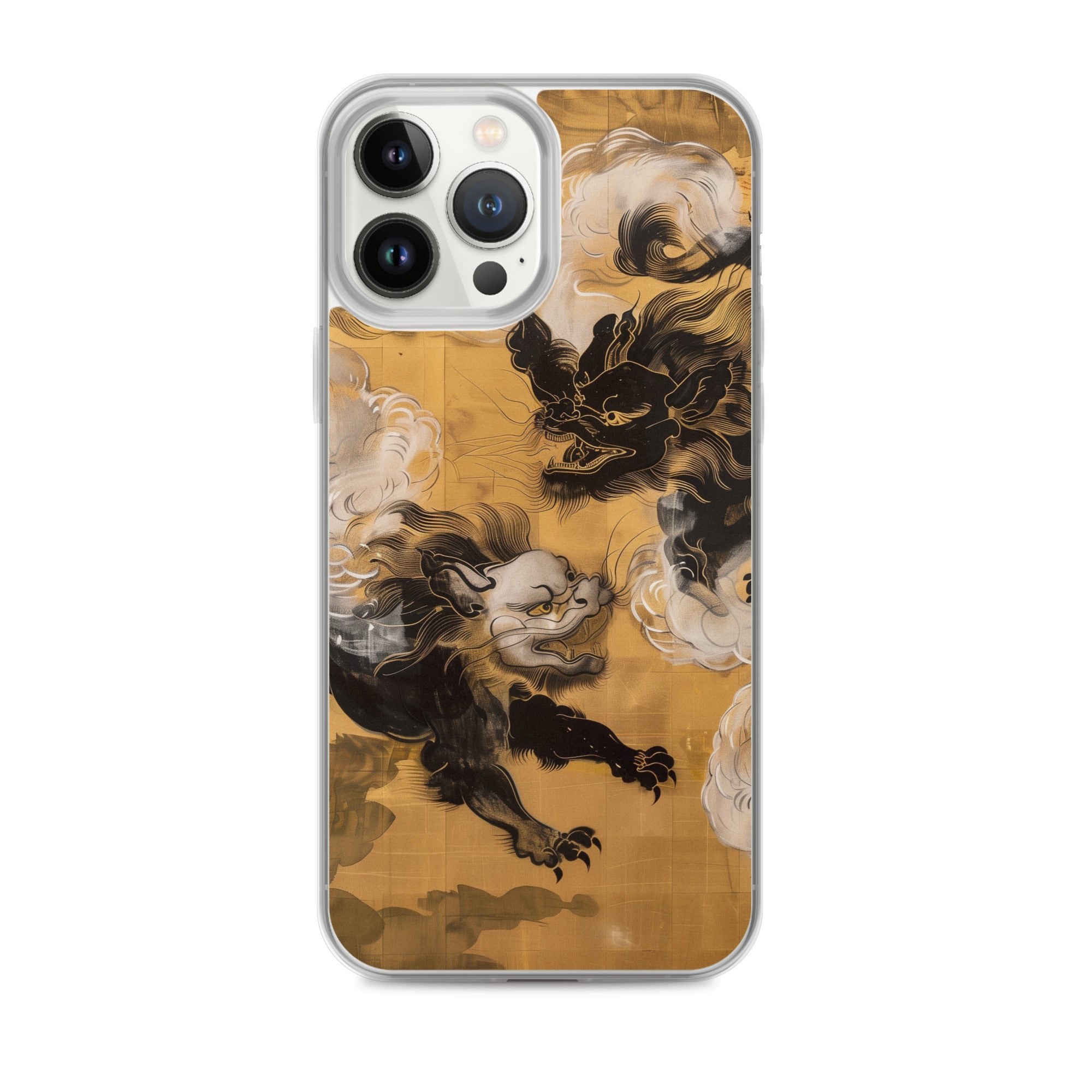 "Two lion-like creatures." Clear Case for iPhone®