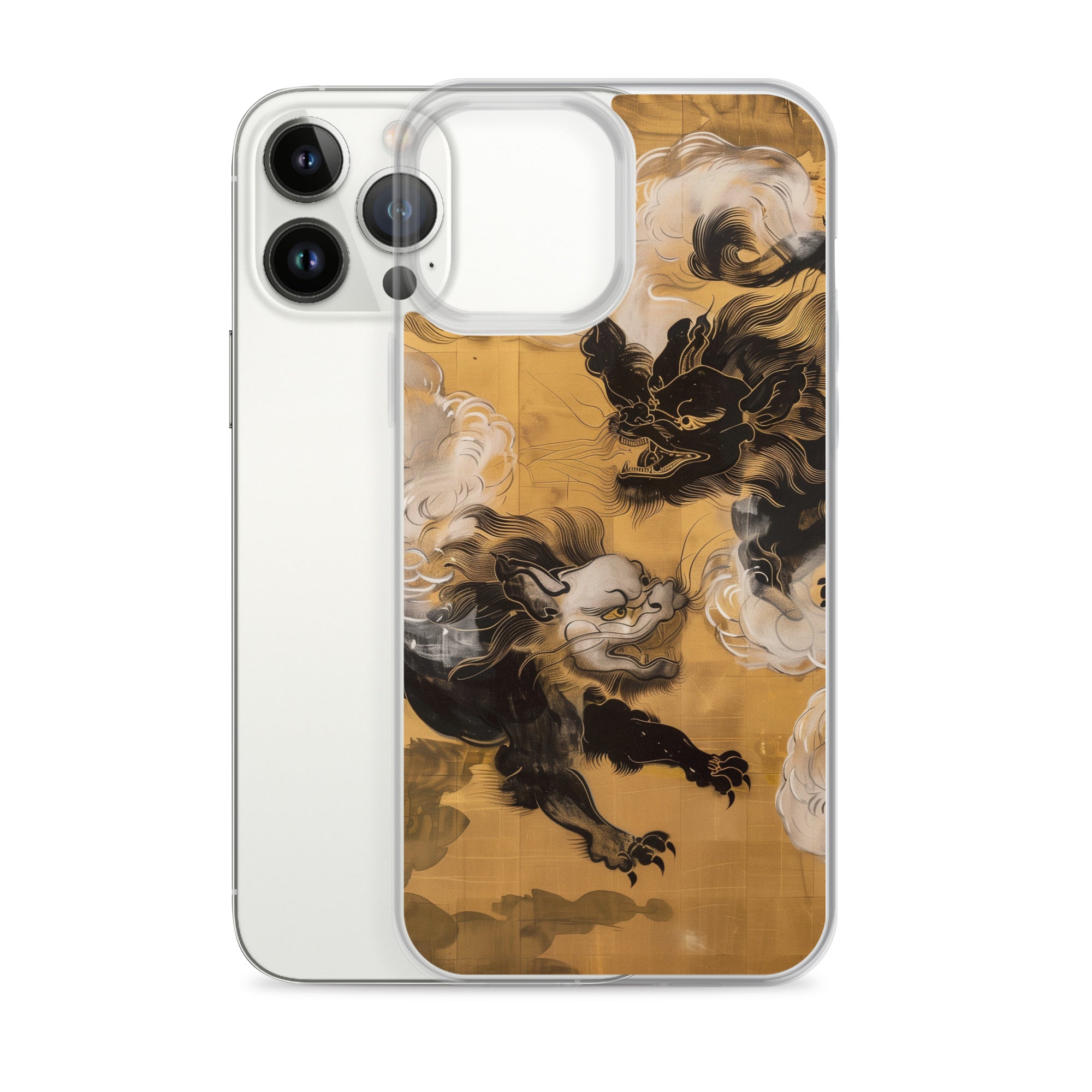 "Two lion-like creatures." Clear Case for iPhone®