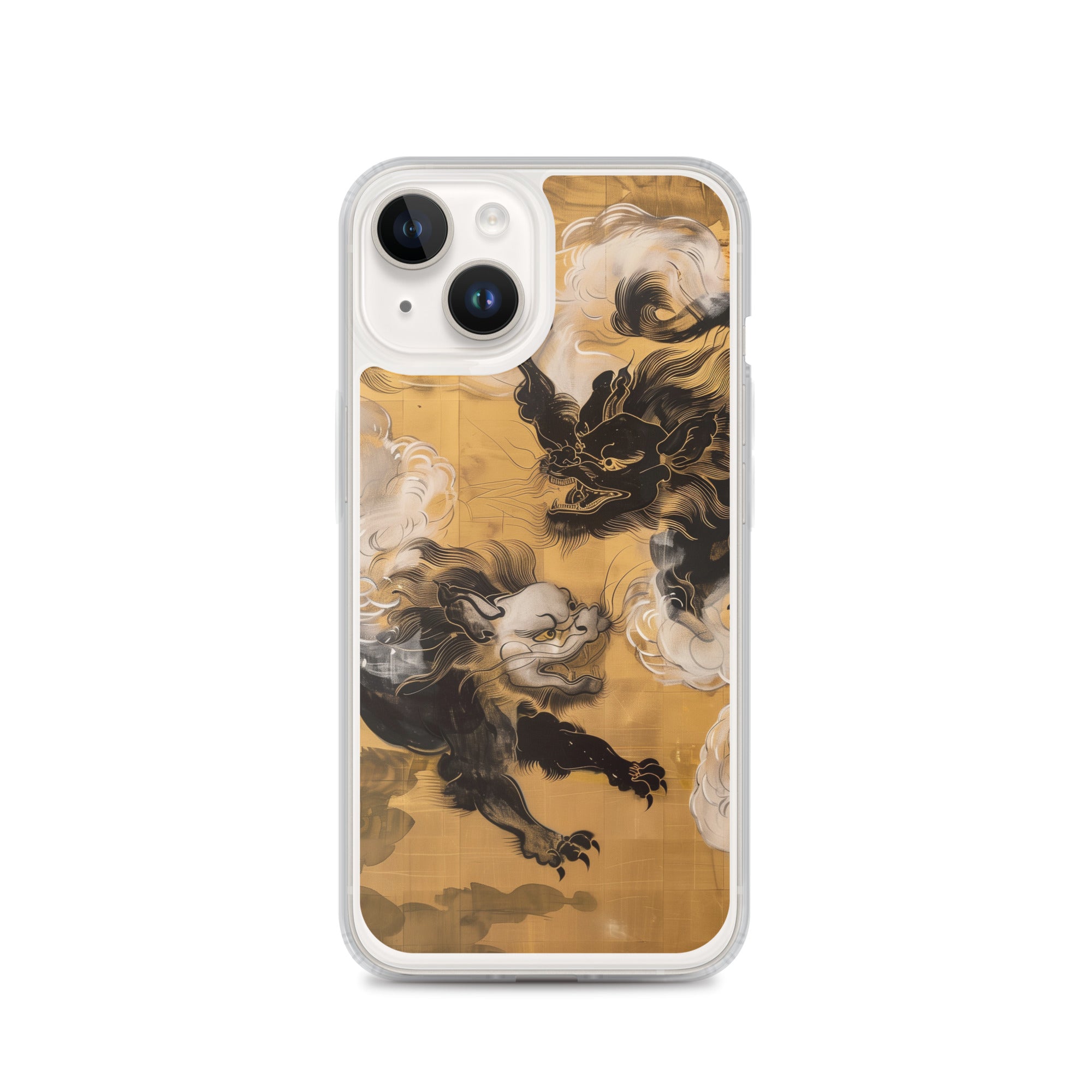 "Two lion-like creatures." Clear Case for iPhone®