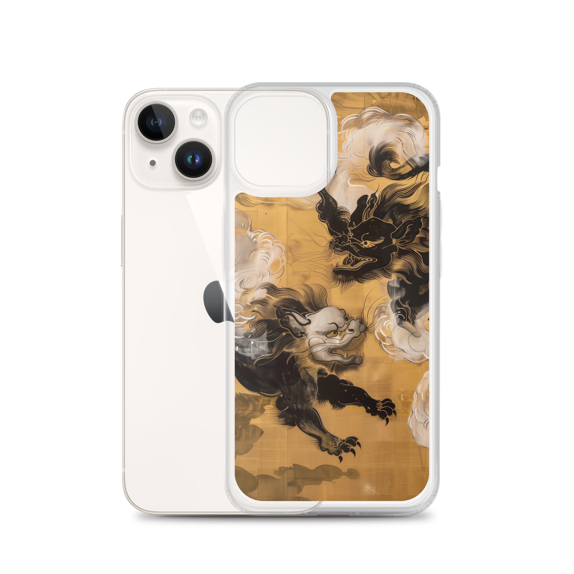 "Two lion-like creatures." Clear Case for iPhone®