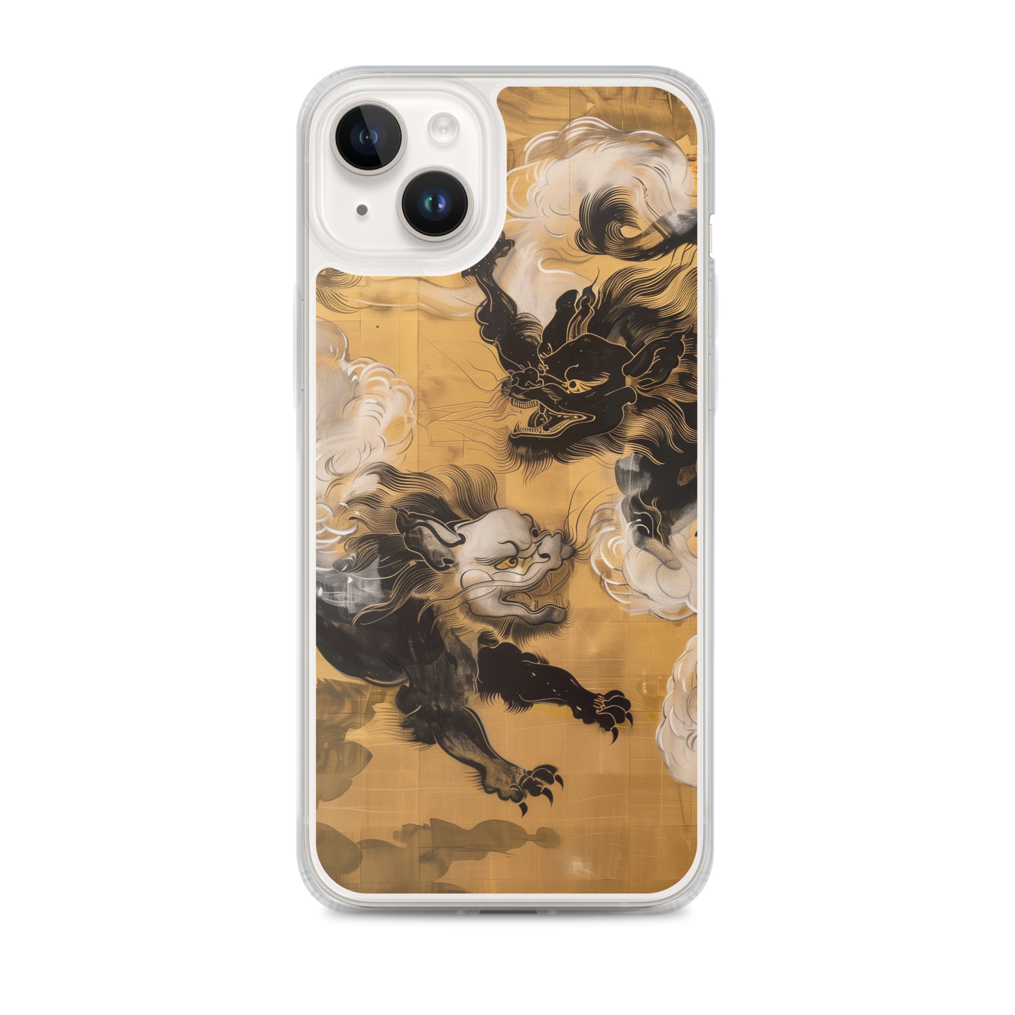 "Two lion-like creatures." Clear Case for iPhone®