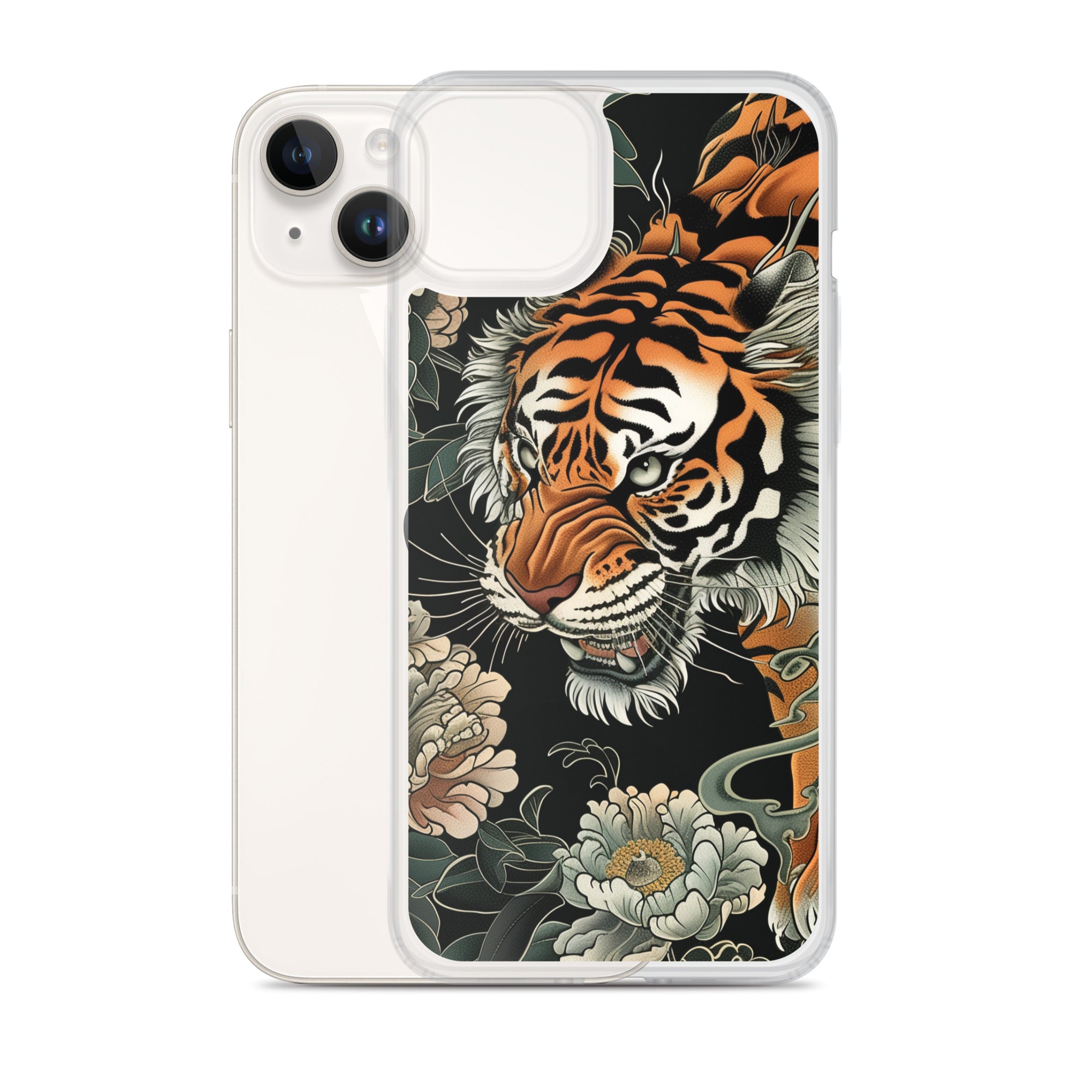 "tiger&peony" Clear Case for iPhone®