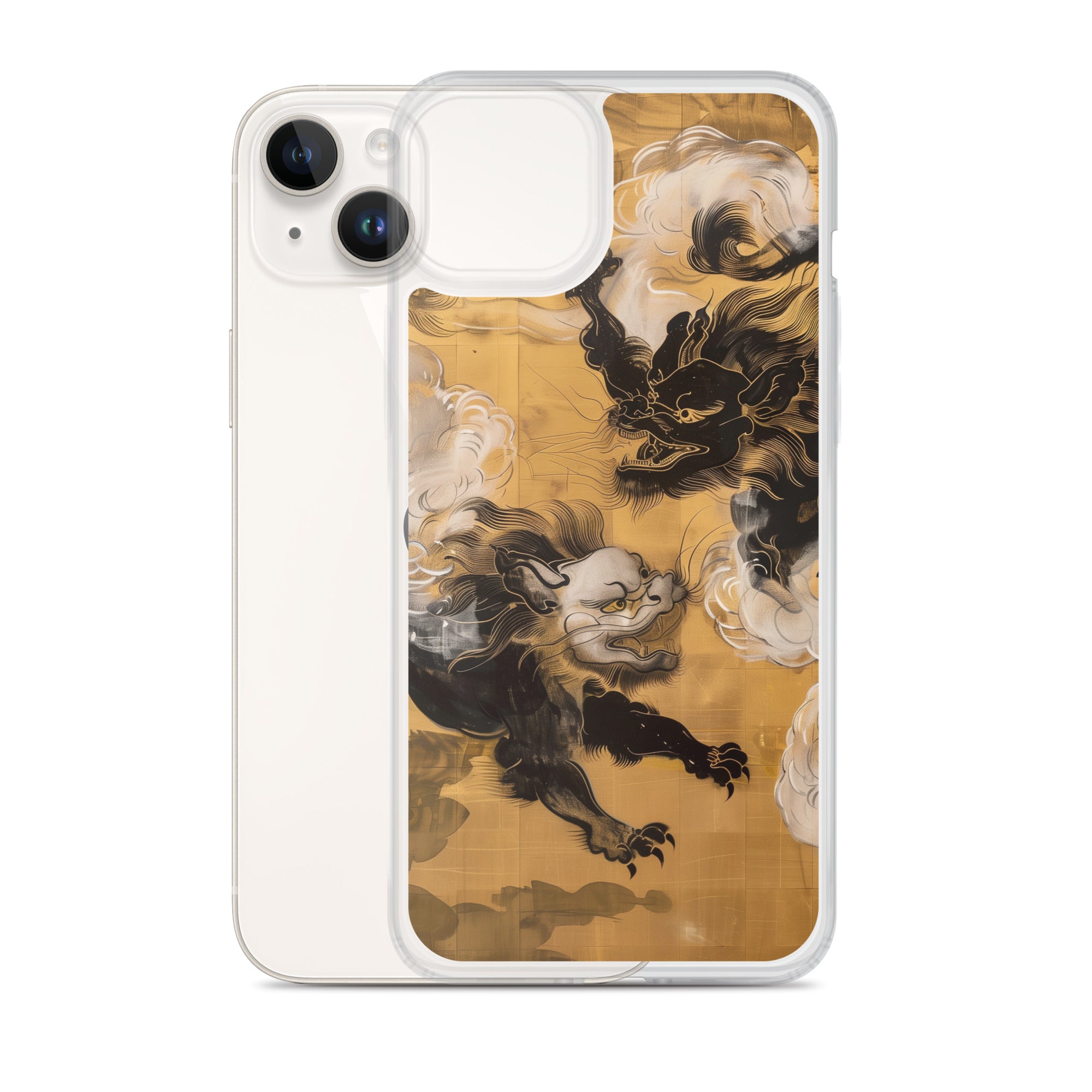 "Two lion-like creatures." Clear Case for iPhone®