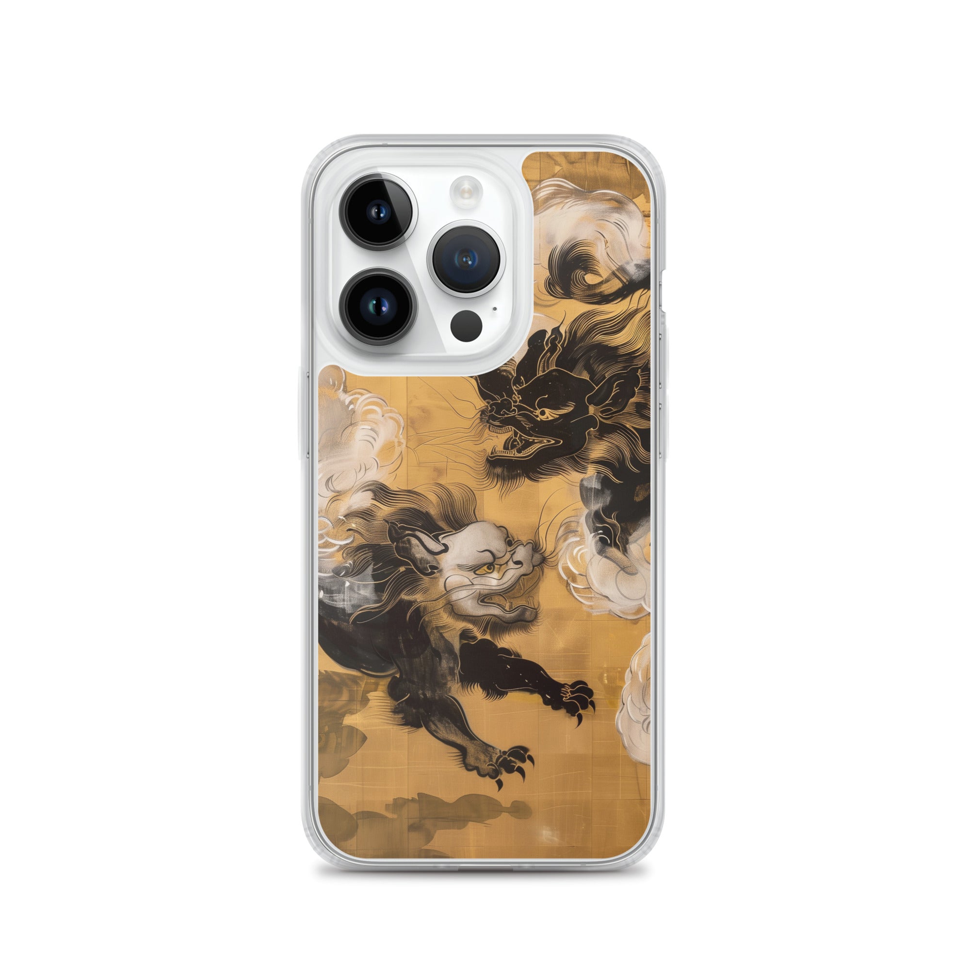 "Two lion-like creatures." Clear Case for iPhone®
