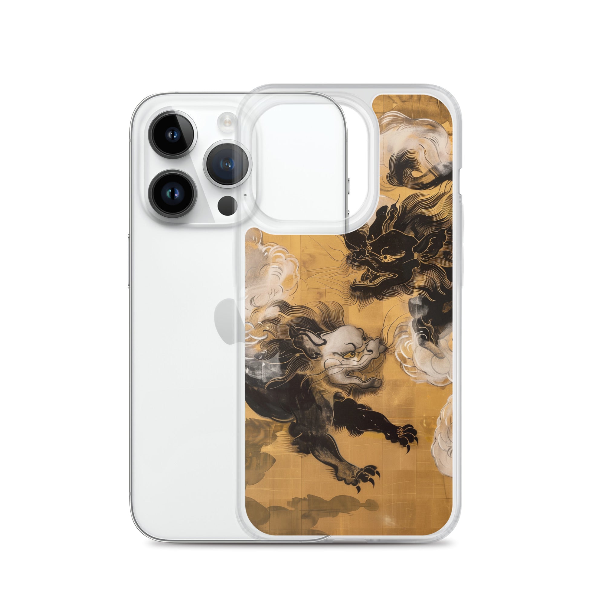 "Two lion-like creatures." Clear Case for iPhone®