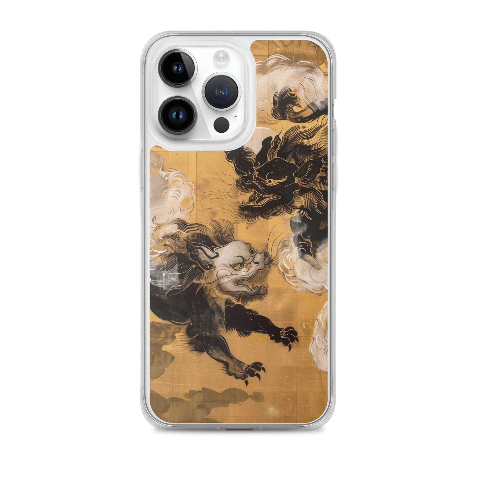 "Two lion-like creatures." Clear Case for iPhone®
