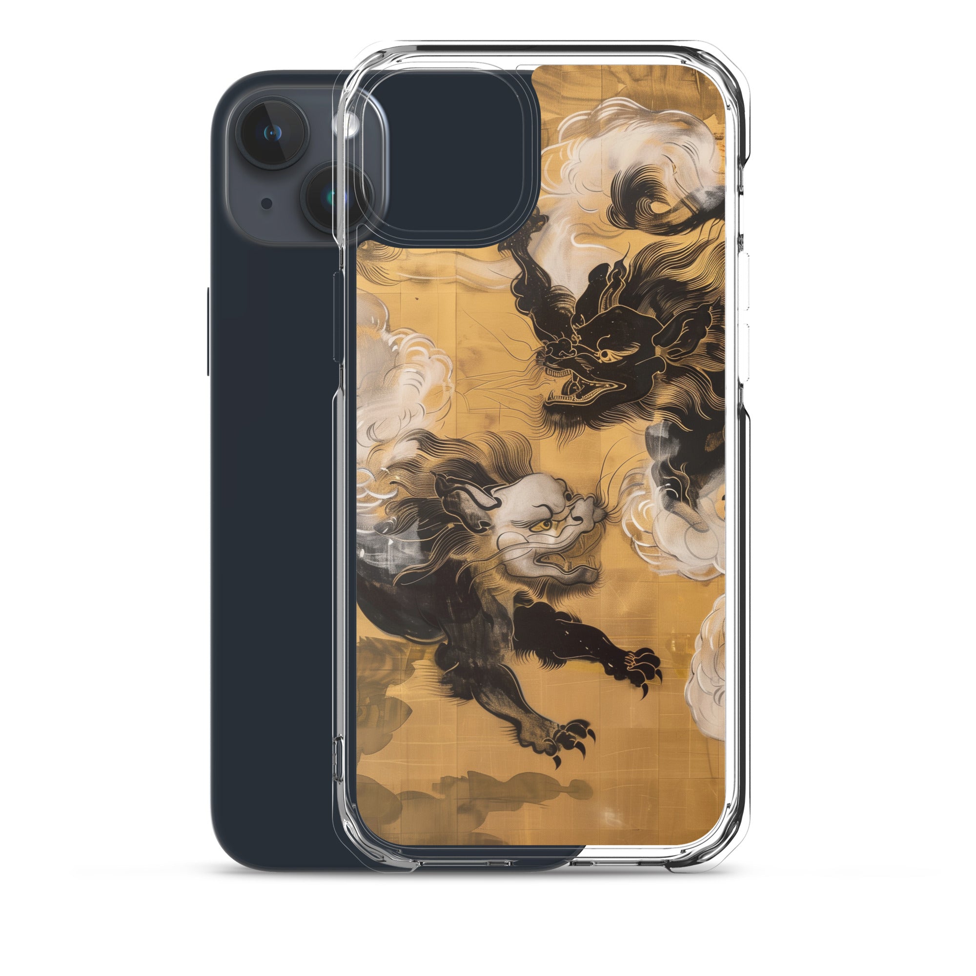 "Two lion-like creatures." Clear Case for iPhone®