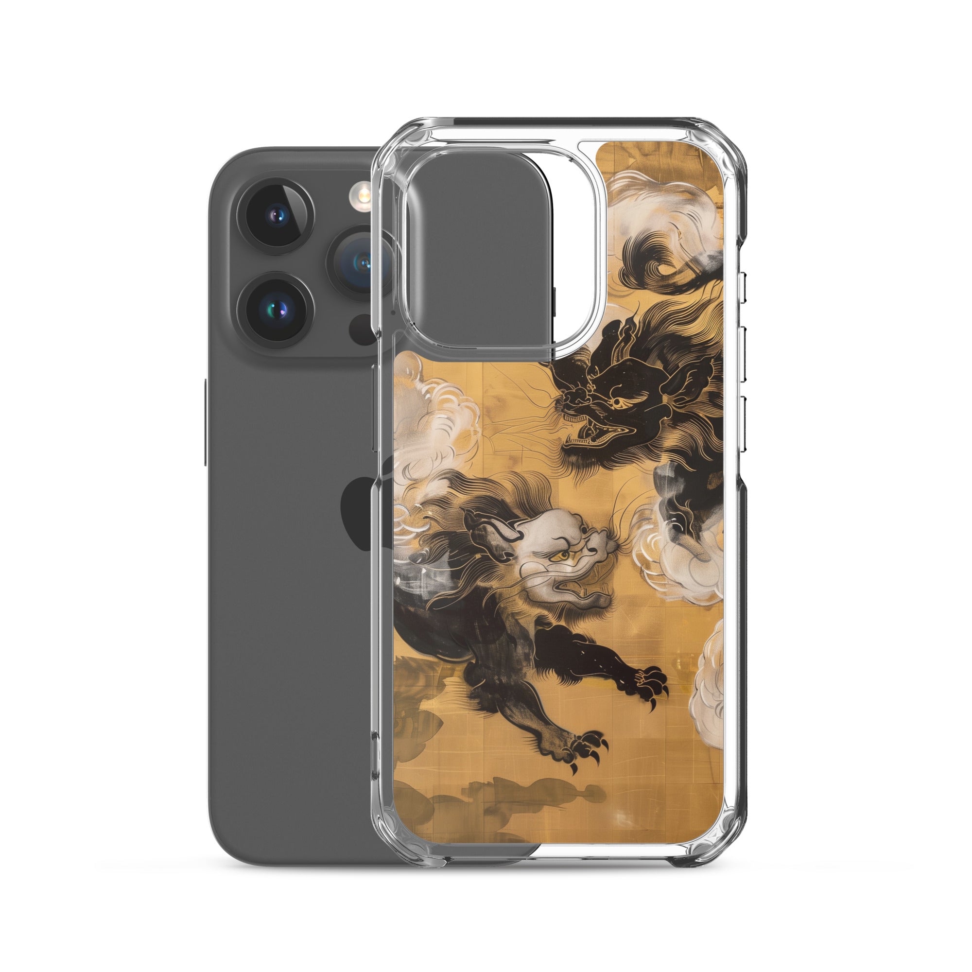 "Two lion-like creatures." Clear Case for iPhone®