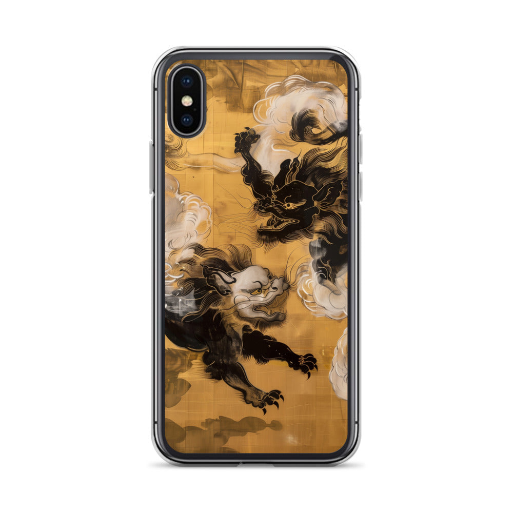"Two lion-like creatures." Clear Case for iPhone®