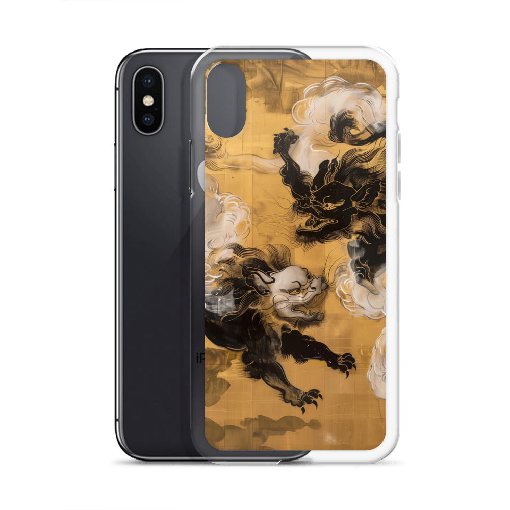 "Two lion-like creatures." Clear Case for iPhone®