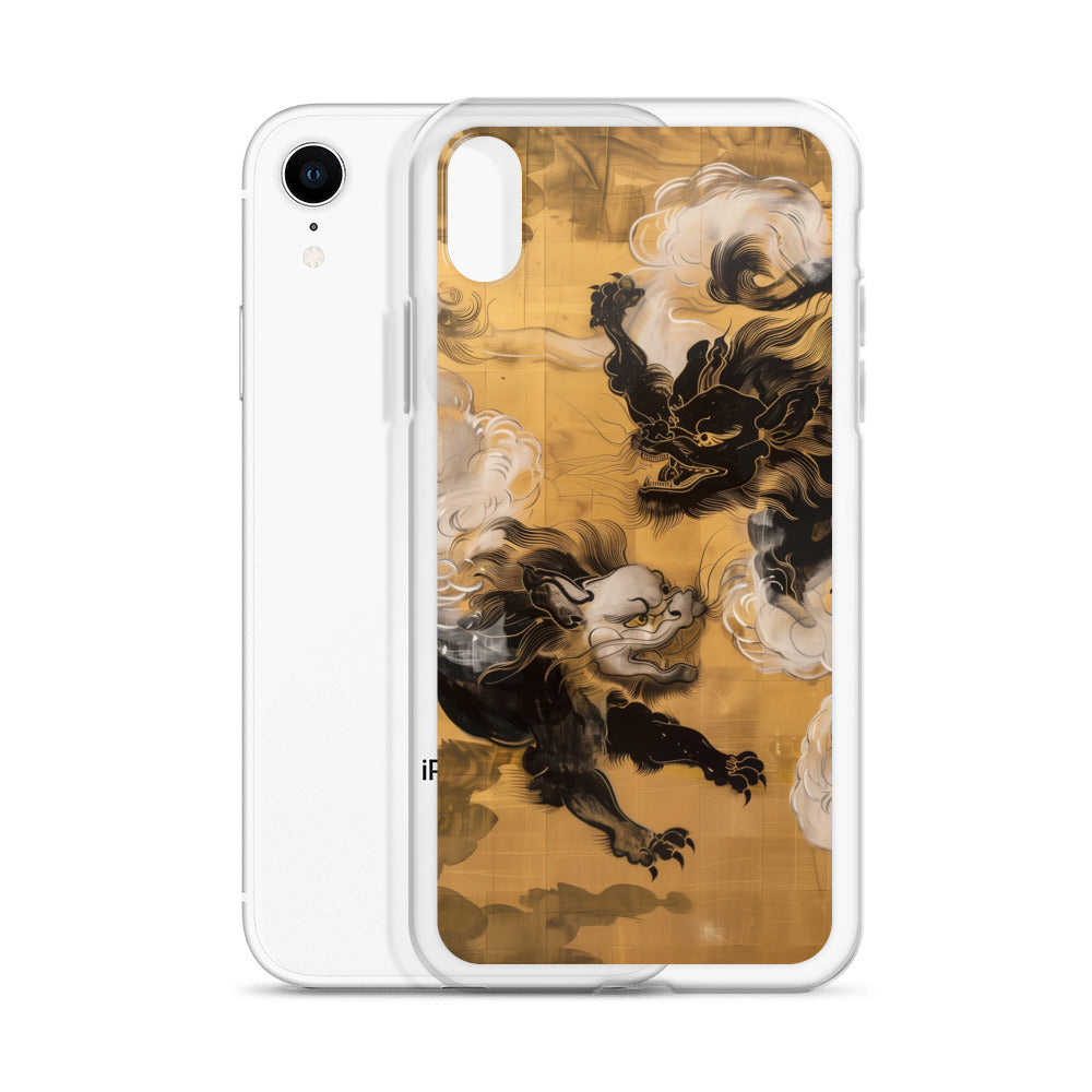 "Two lion-like creatures." Clear Case for iPhone®