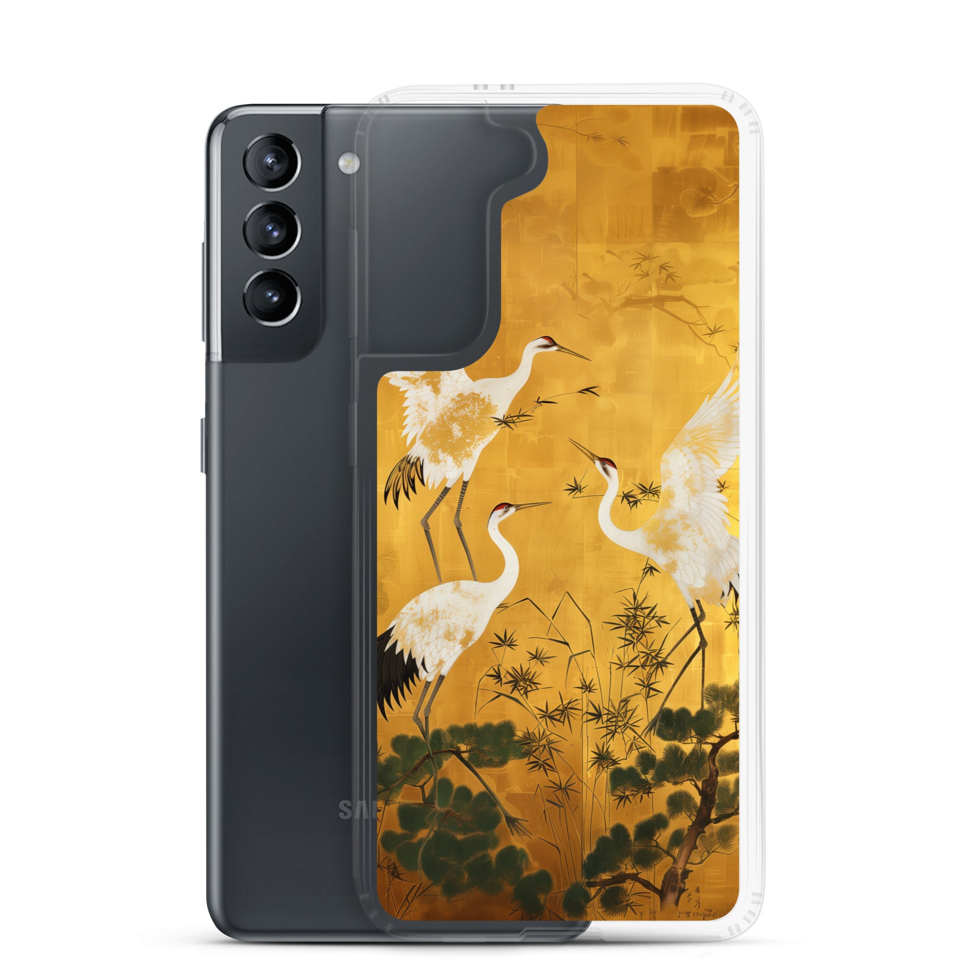 "ukiyo-e. crane." Clear Case for Samsung®