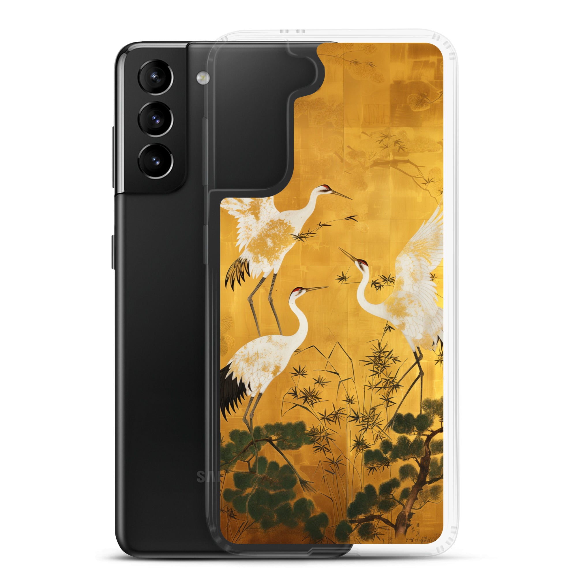 "ukiyo-e. crane." Clear Case for Samsung®
