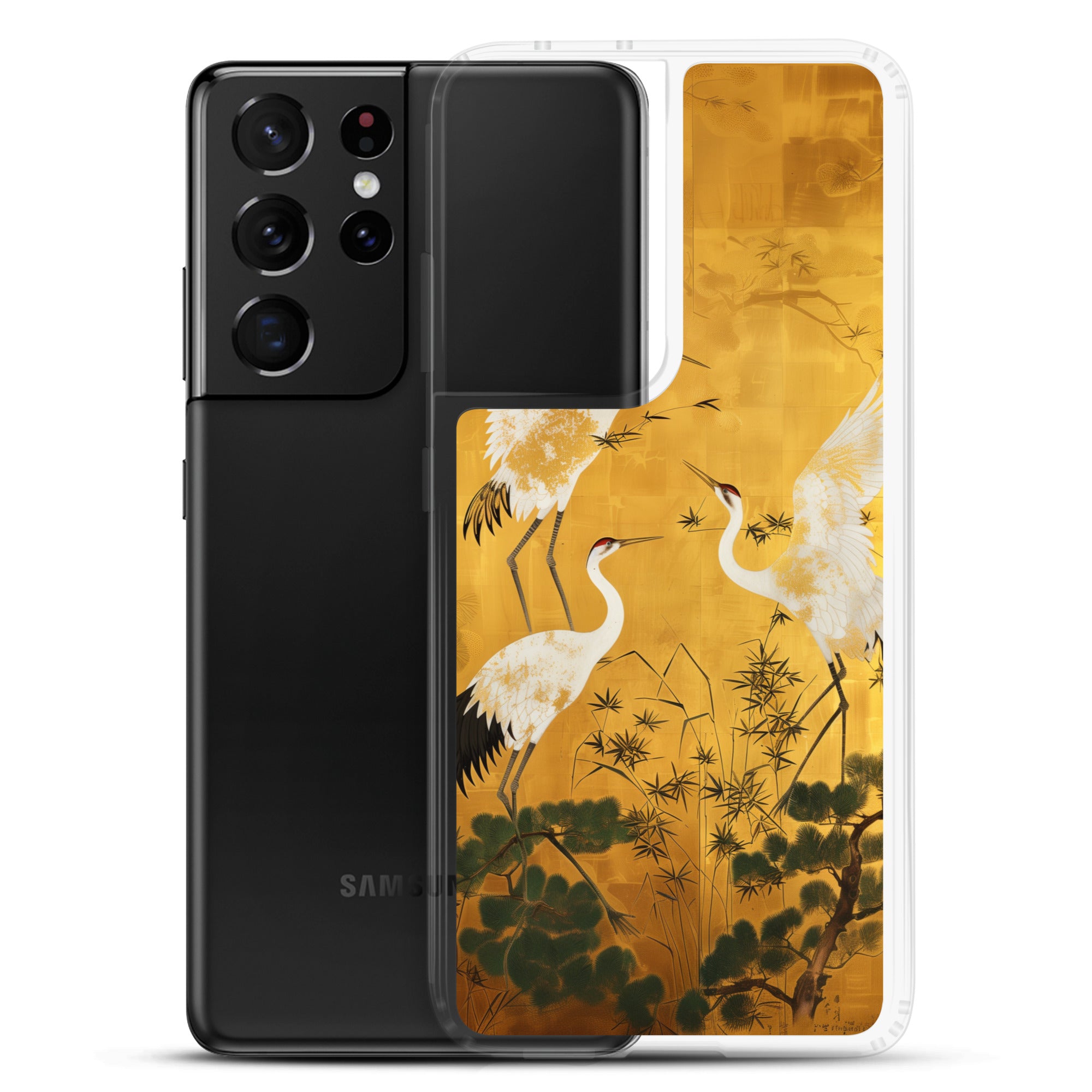 "ukiyo-e. crane." Clear Case for Samsung®