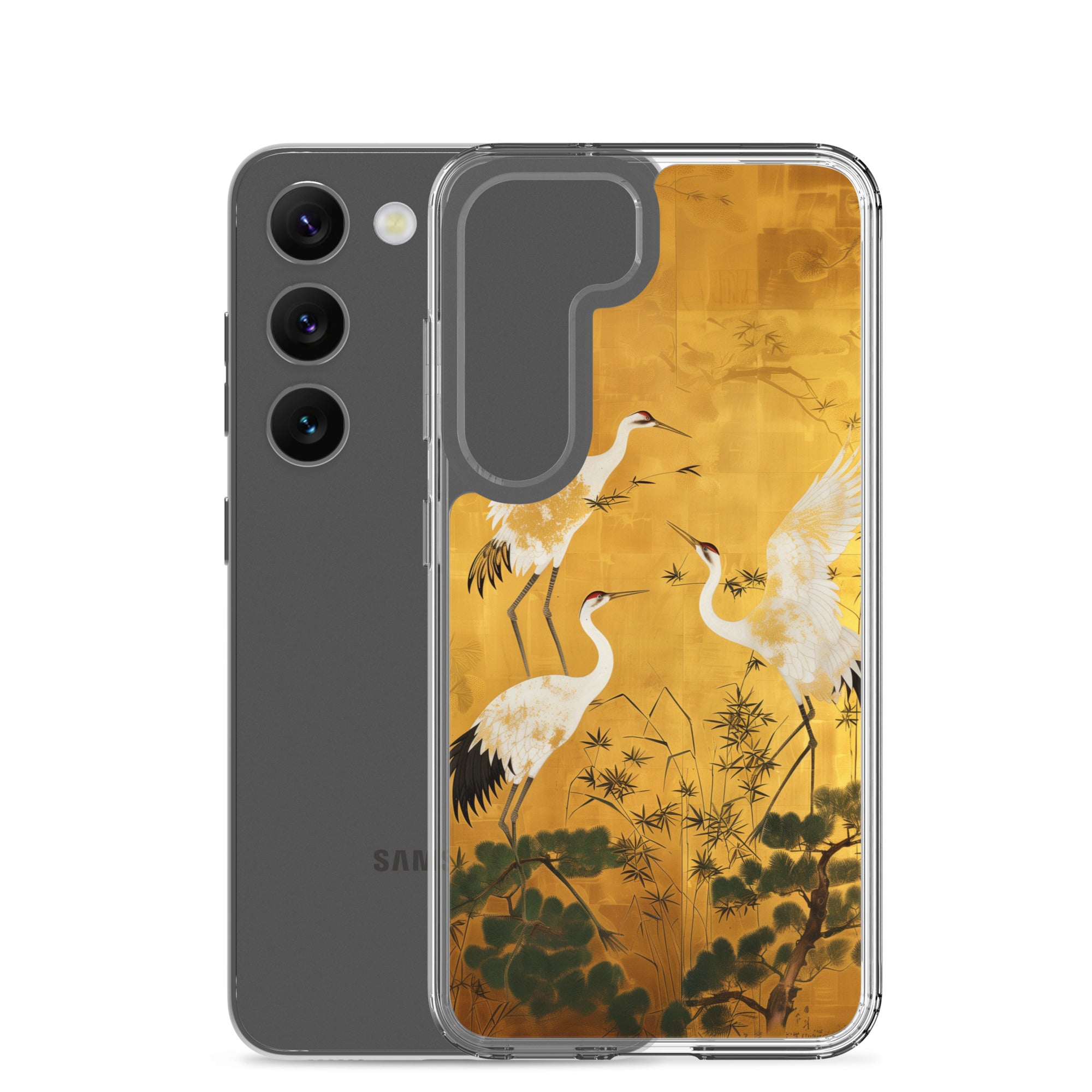 "ukiyo-e. crane." Clear Case for Samsung®