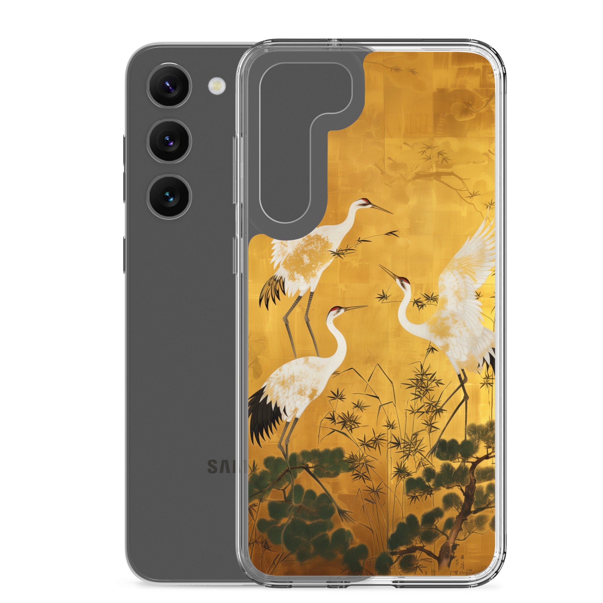 "ukiyo-e. crane." Clear Case for Samsung®