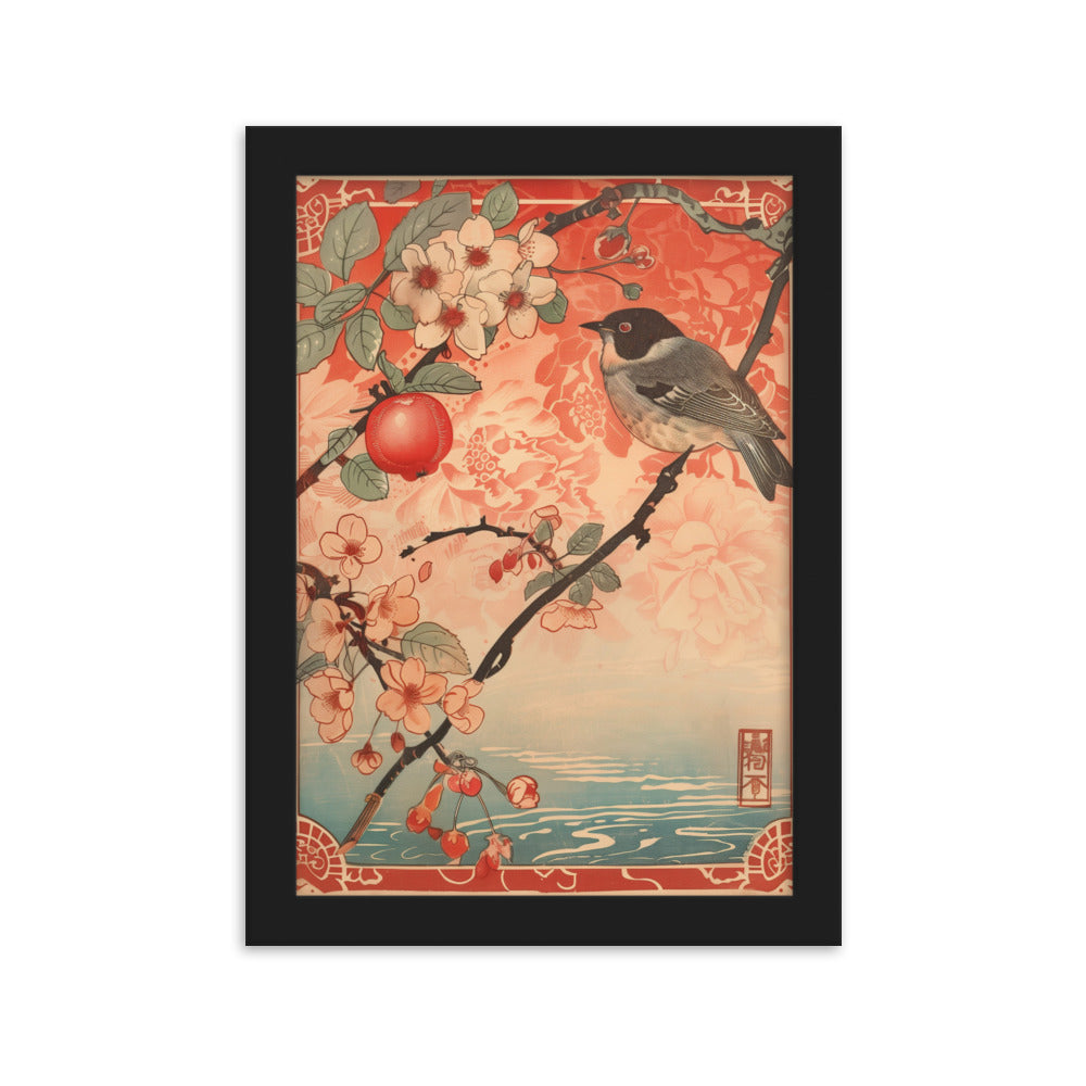 "birds" Framed matte paper poster