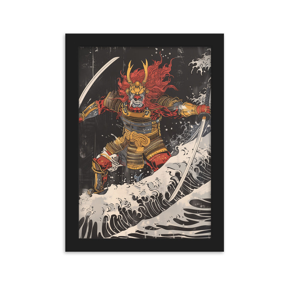 "Oni" Framed matte paper poster