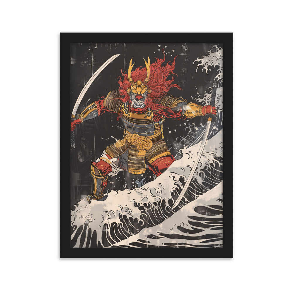 "Oni" Framed matte paper poster