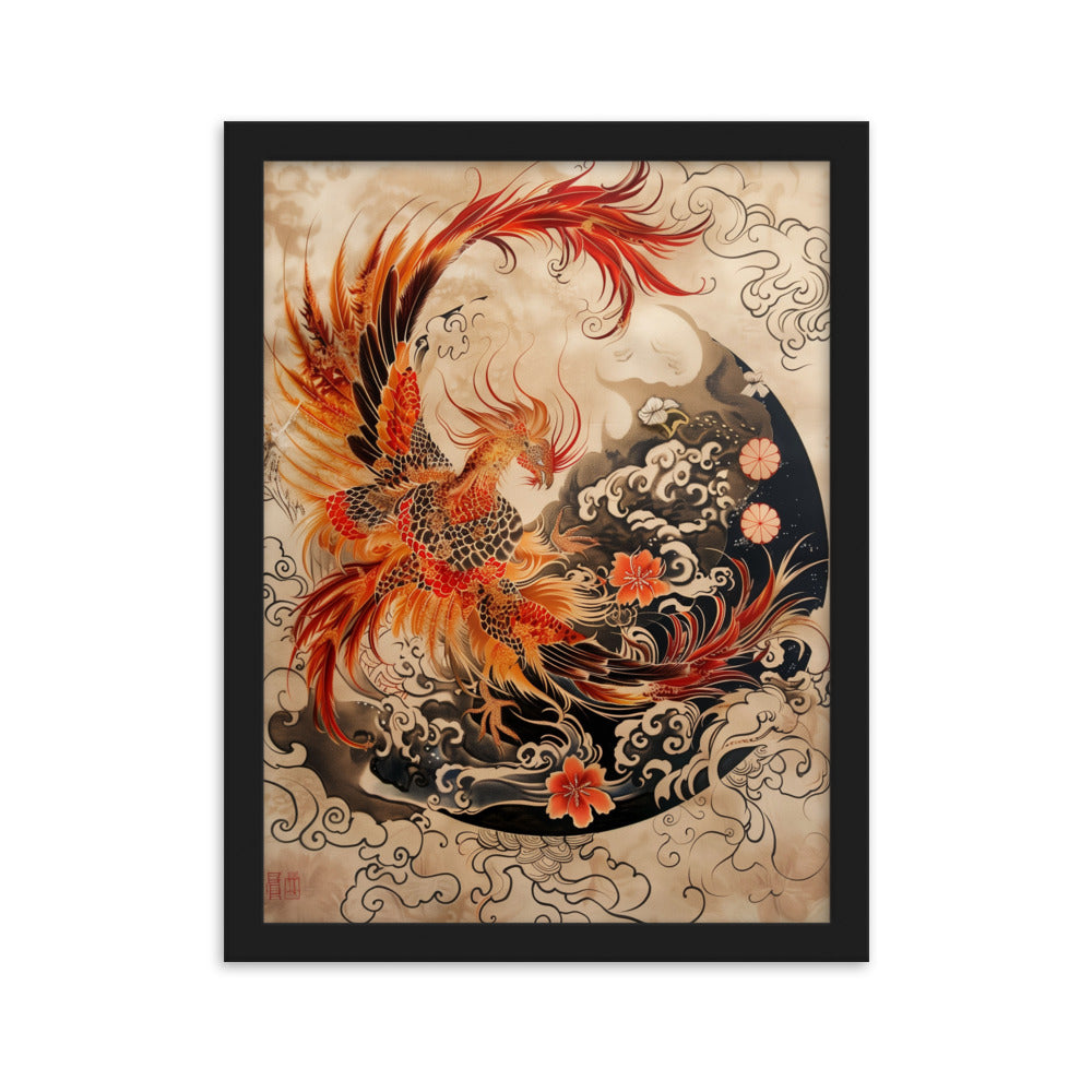 "Phoenix" Framed matte paper poster