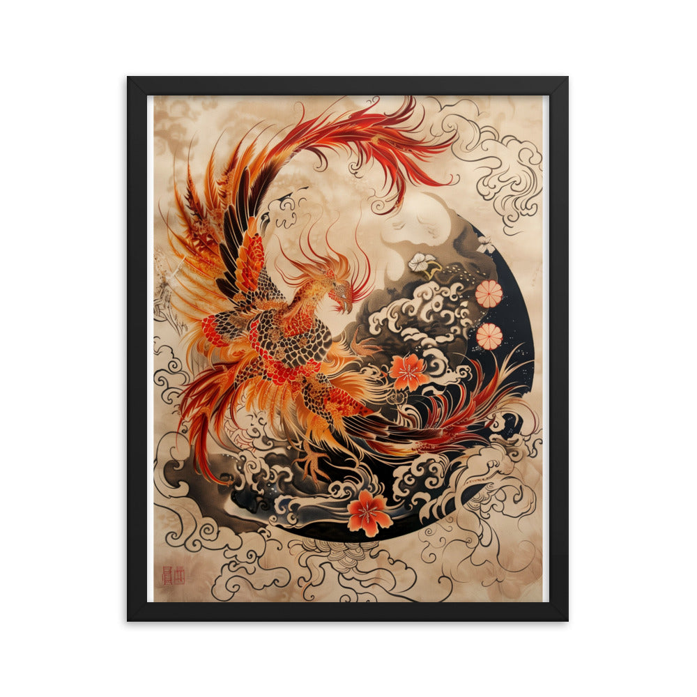 "Phoenix" Framed matte paper poster