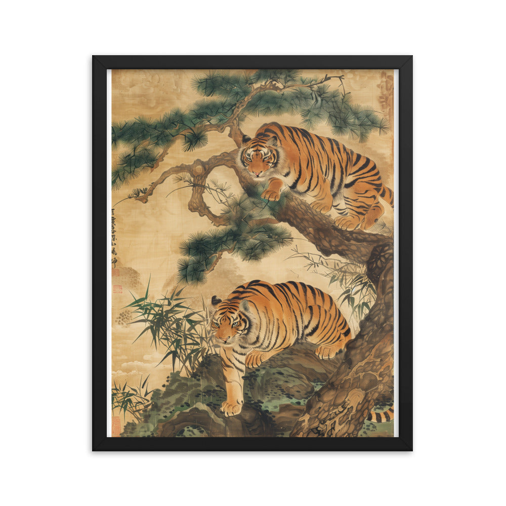 "tiger" Framed matte paper poster
