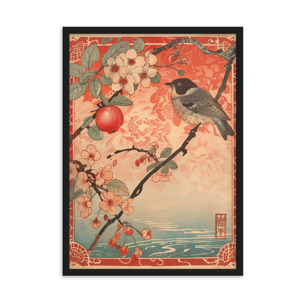 "birds" Framed matte paper poster
