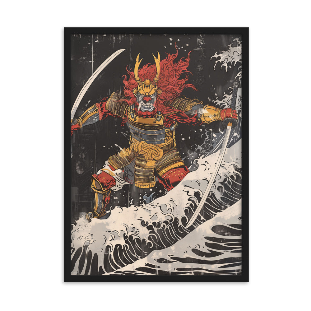 "Oni" Framed matte paper poster