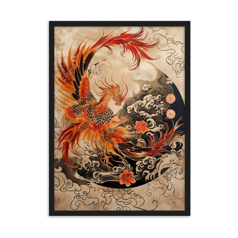 "Phoenix" Framed matte paper poster