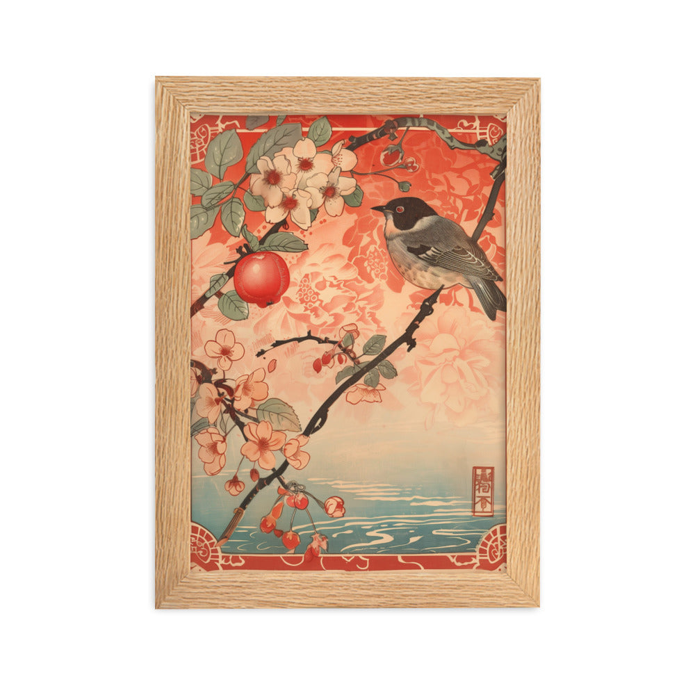 "birds" Framed matte paper poster