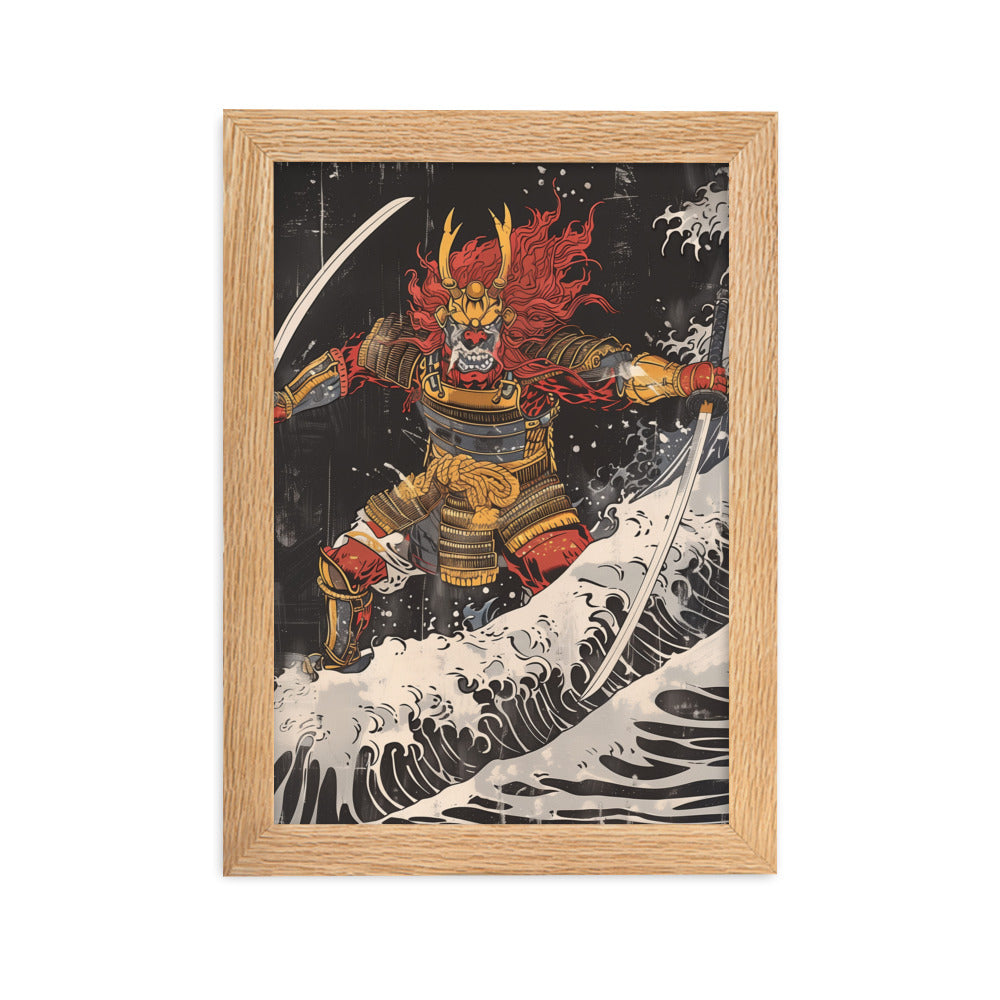 "Oni" Framed matte paper poster