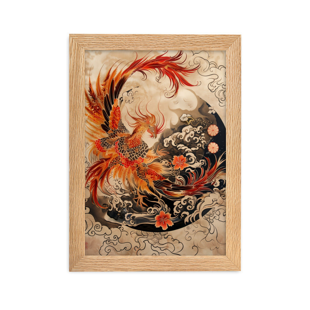 "Phoenix" Framed matte paper poster