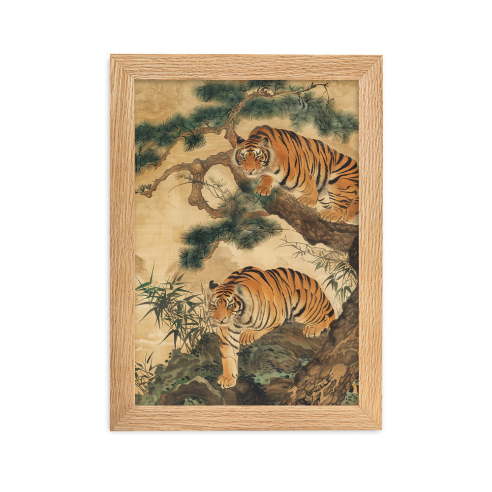 "tiger" Framed matte paper poster