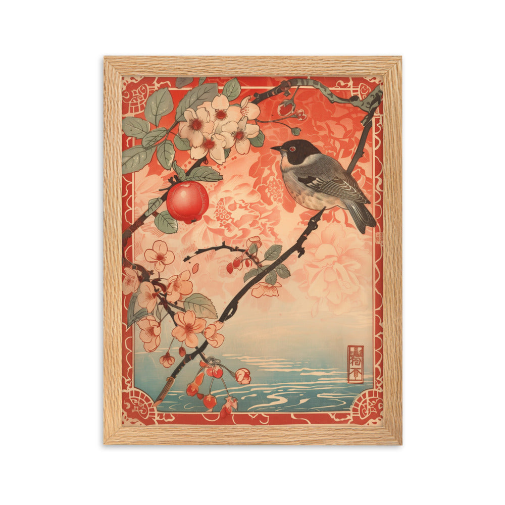 "birds" Framed matte paper poster