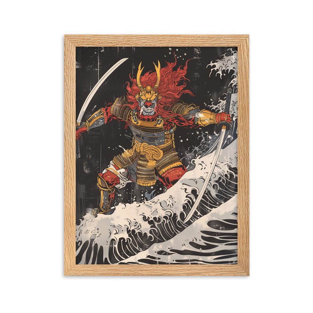 "Oni" Framed matte paper poster