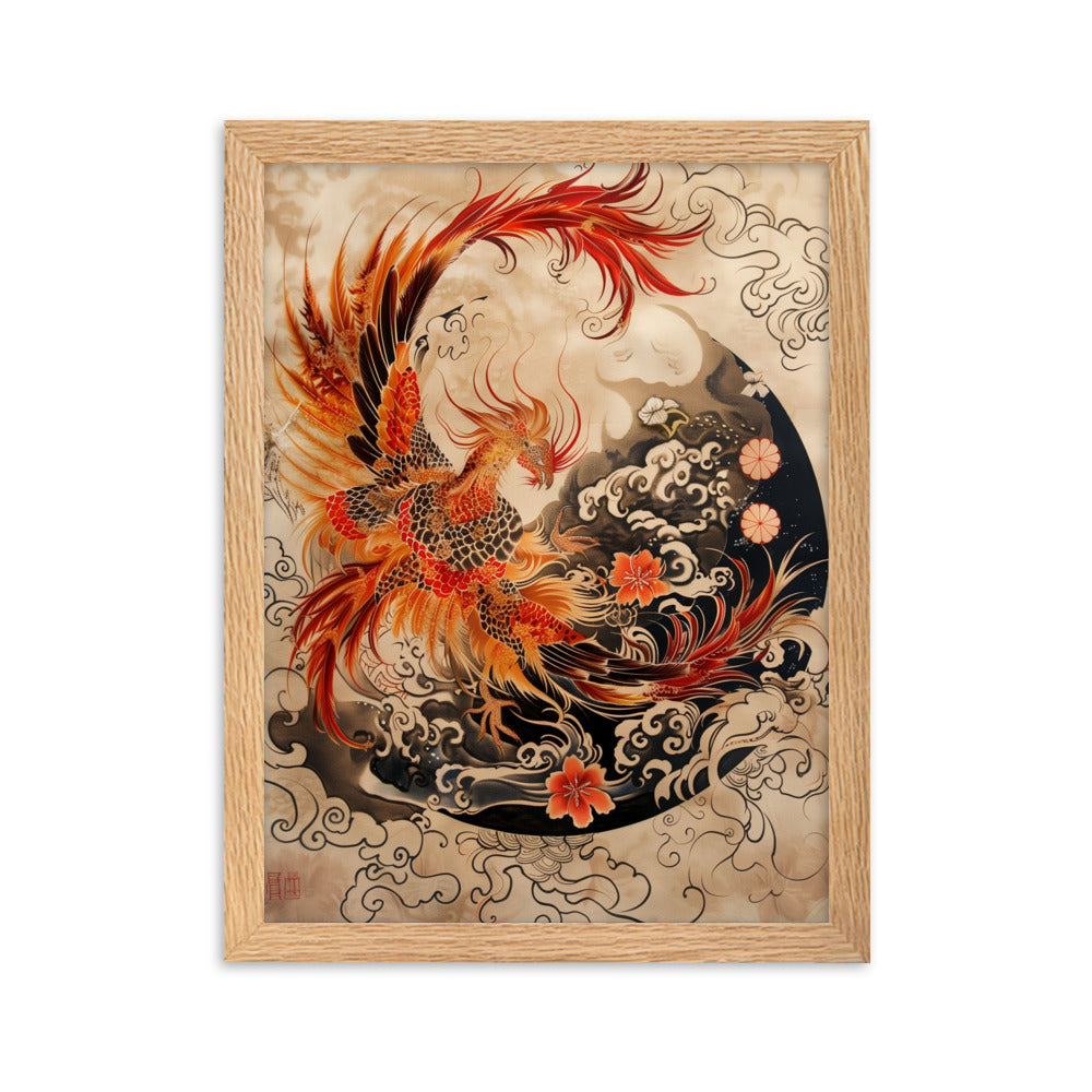 "Phoenix" Framed matte paper poster