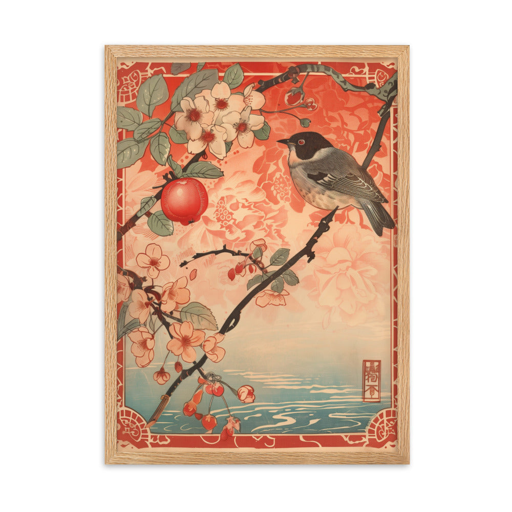 "birds" Framed matte paper poster