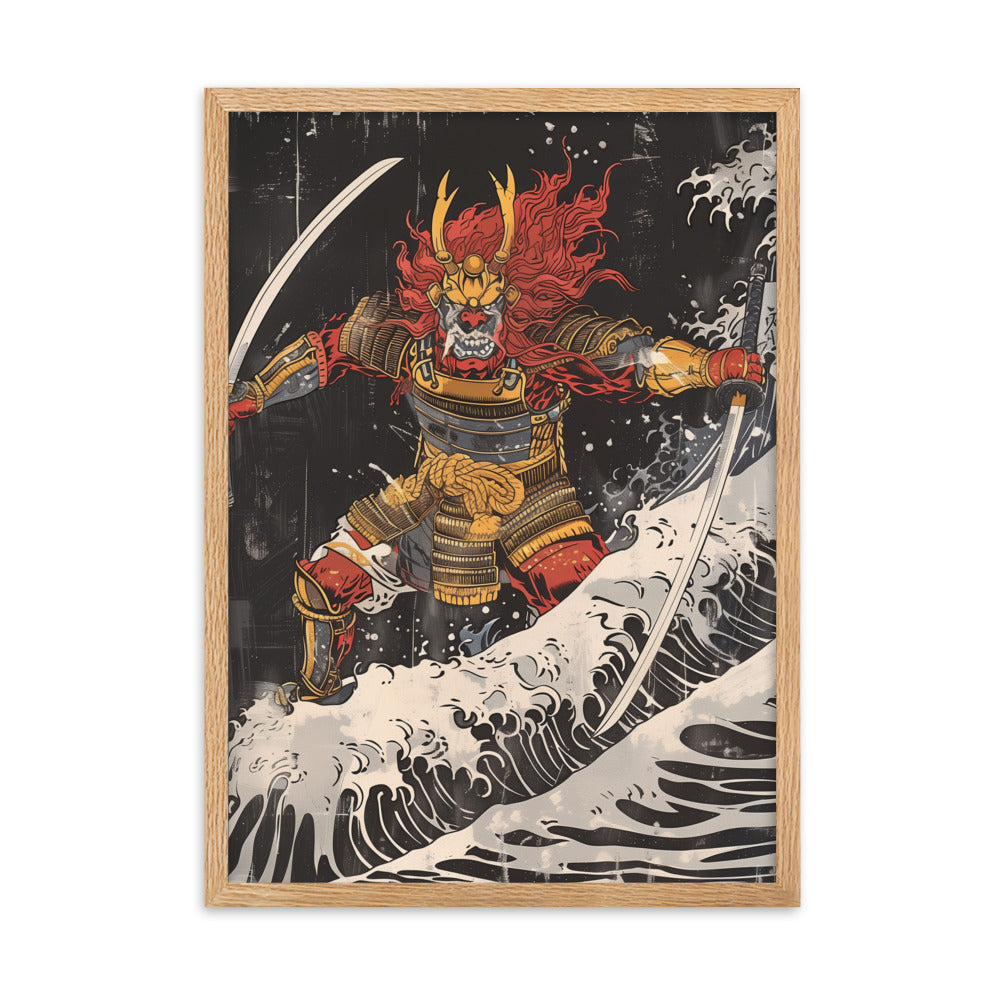 "Oni" Framed matte paper poster