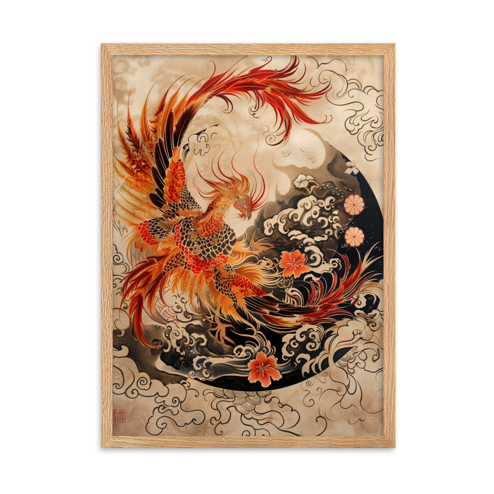 "Phoenix" Framed matte paper poster