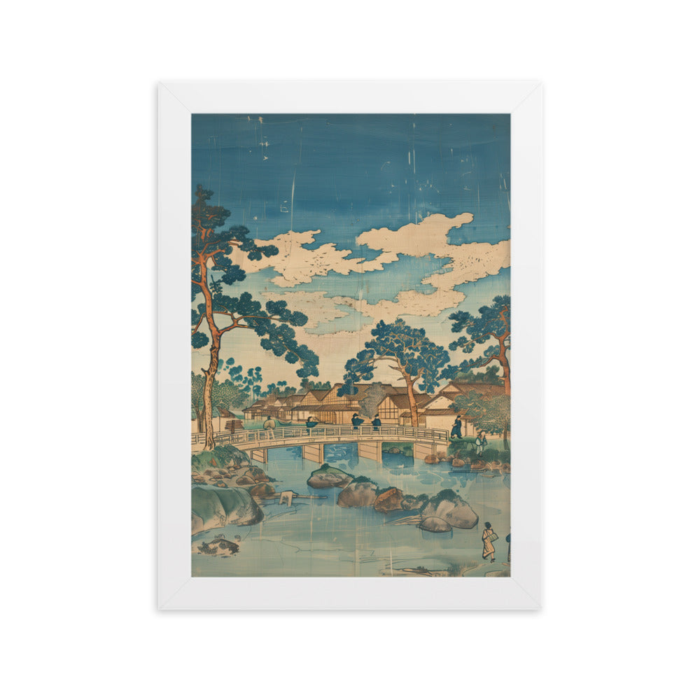 "old village" Framed matte paper poster