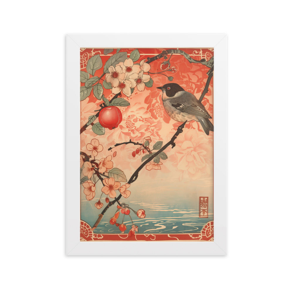 "birds" Framed matte paper poster