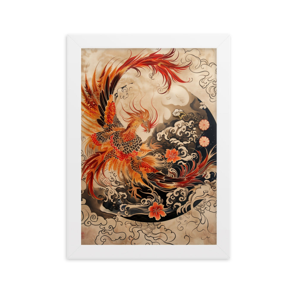 "Phoenix" Framed matte paper poster